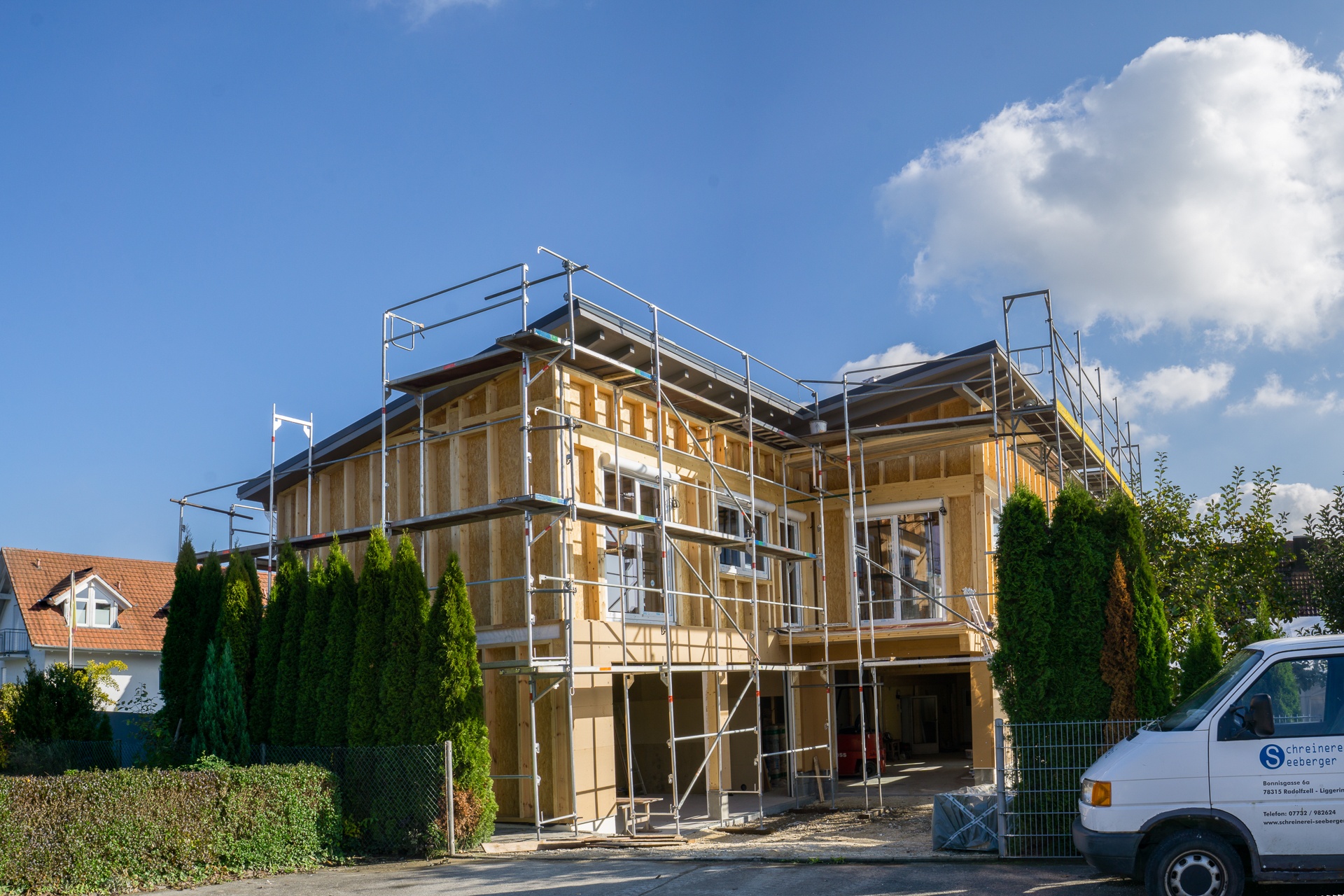 Holzhaus Rohbau